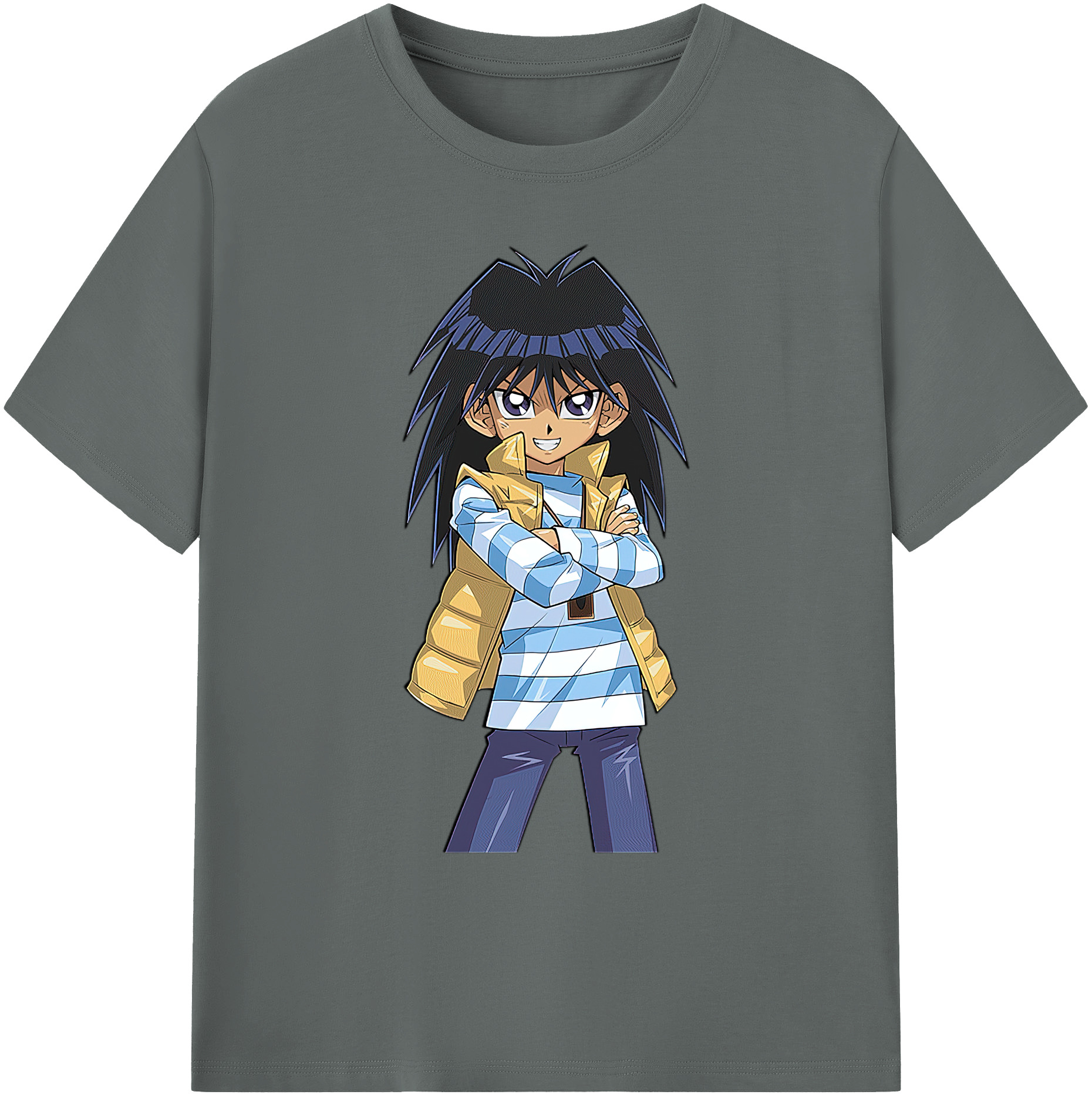 （画像用） 遊☆戯☆王 Yu-Gi-Oh! 綿100％ メンズ半袖Tシャツ｜肌触りやわらか＆通気性